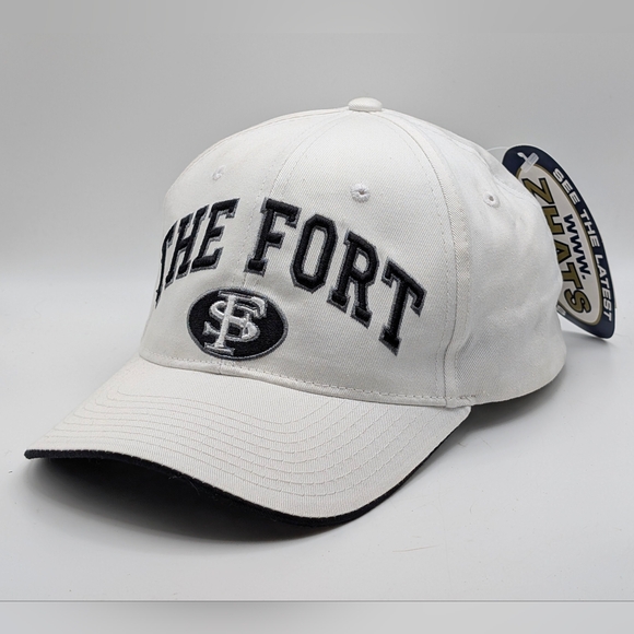 Zephyr Florida State Seminoles The Fort Cap Hat Vintage VTG NEW White Snapback - Picture 1 of 6